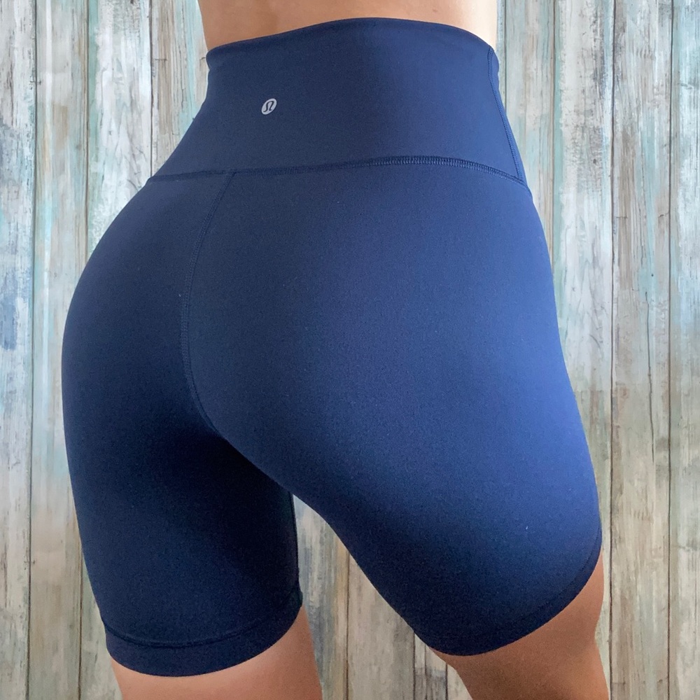 Lululemon Wunder Train High-Rise Shorts Navy 6